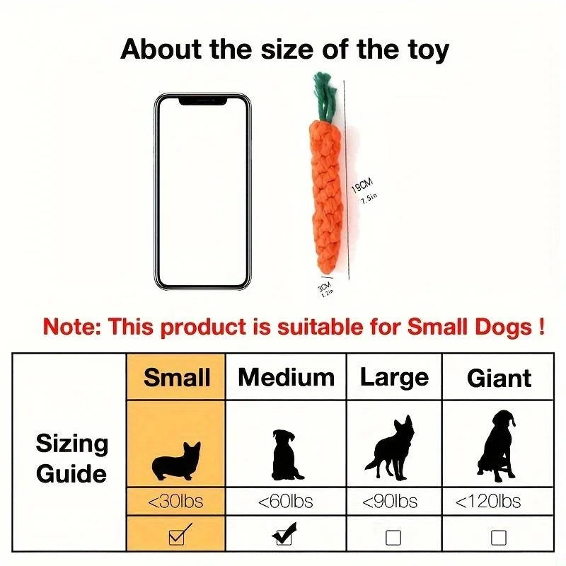 Toy for Dog and Cat Carrot