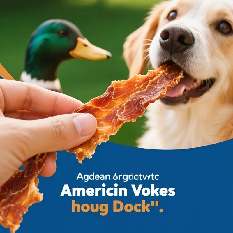 HELETY Duck Meat Jerky Dog Snacks
