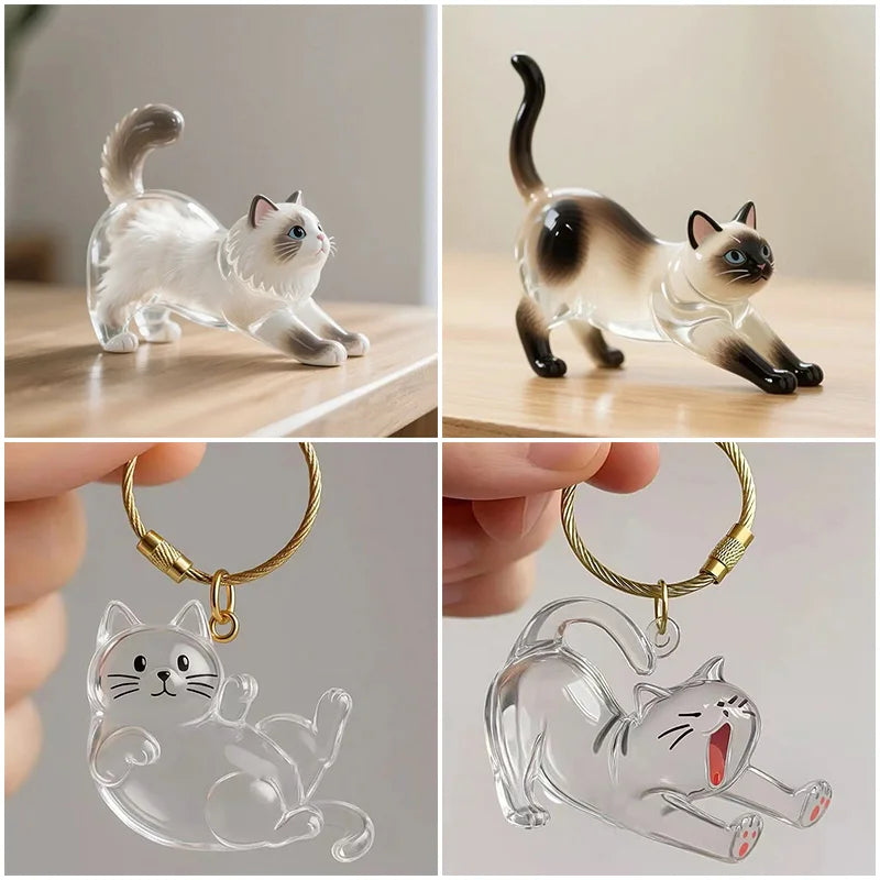 Cat Hair Memorial Storage Keychain