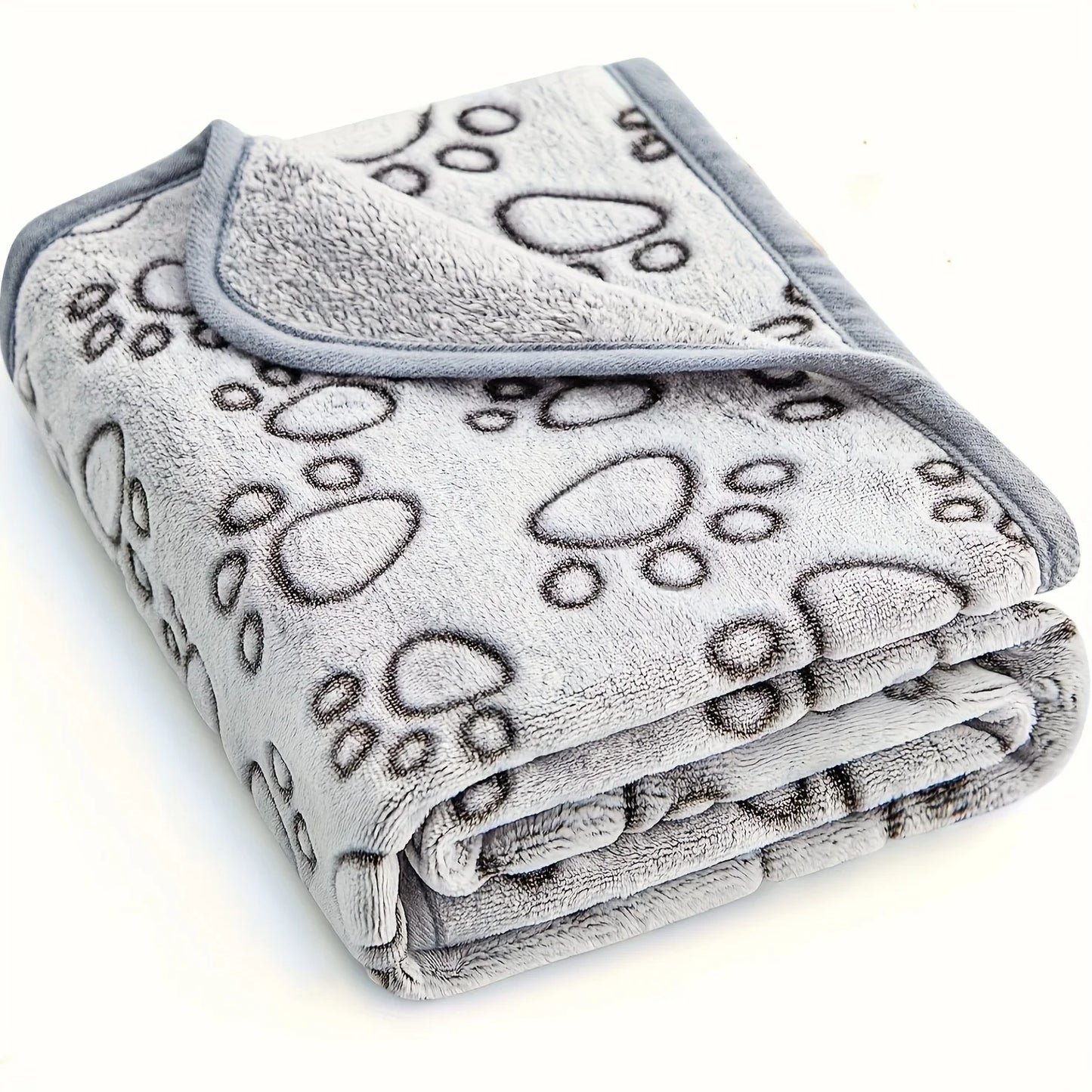 Ultra-Soft Paw Print Dog Blankets