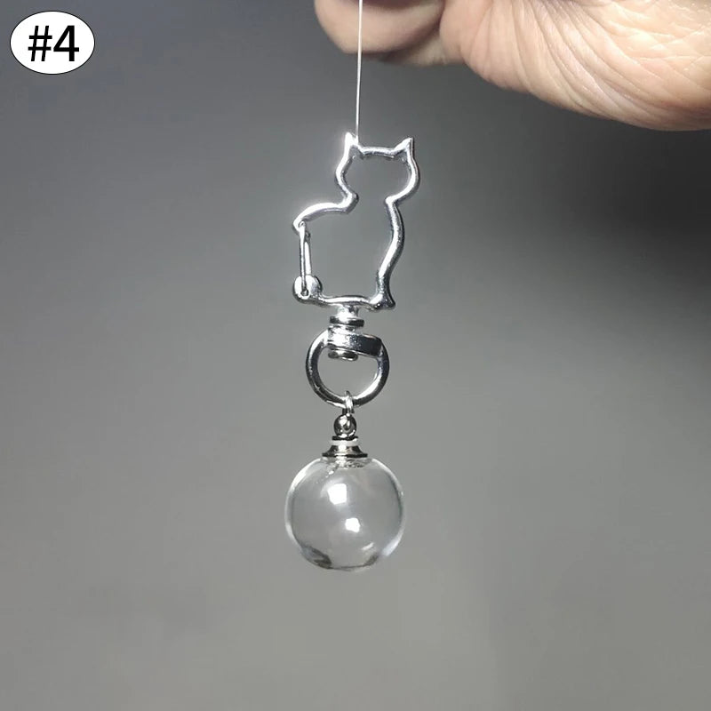 Cat Hair Memorial Storage Keychain