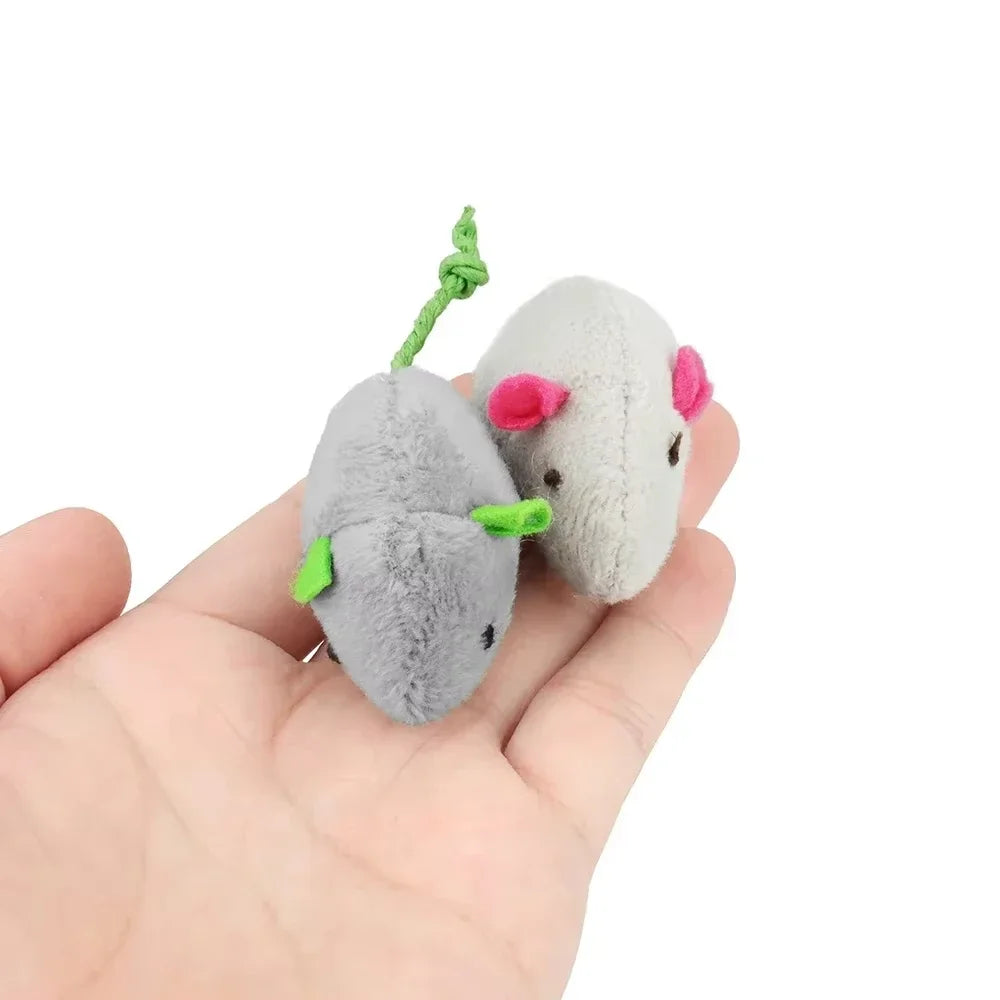 5pcs Rattle Cat Mouse Toys