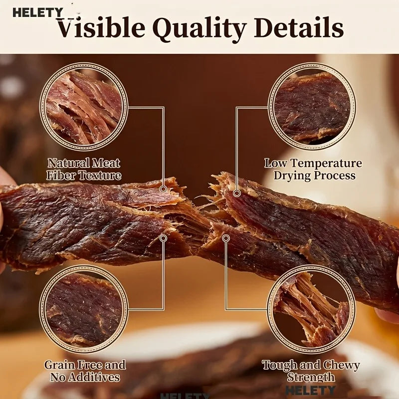 HELETY Duck Meat Jerky Dog Snacks