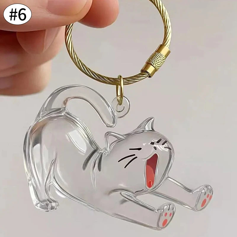 Cat Hair Memorial Storage Keychain