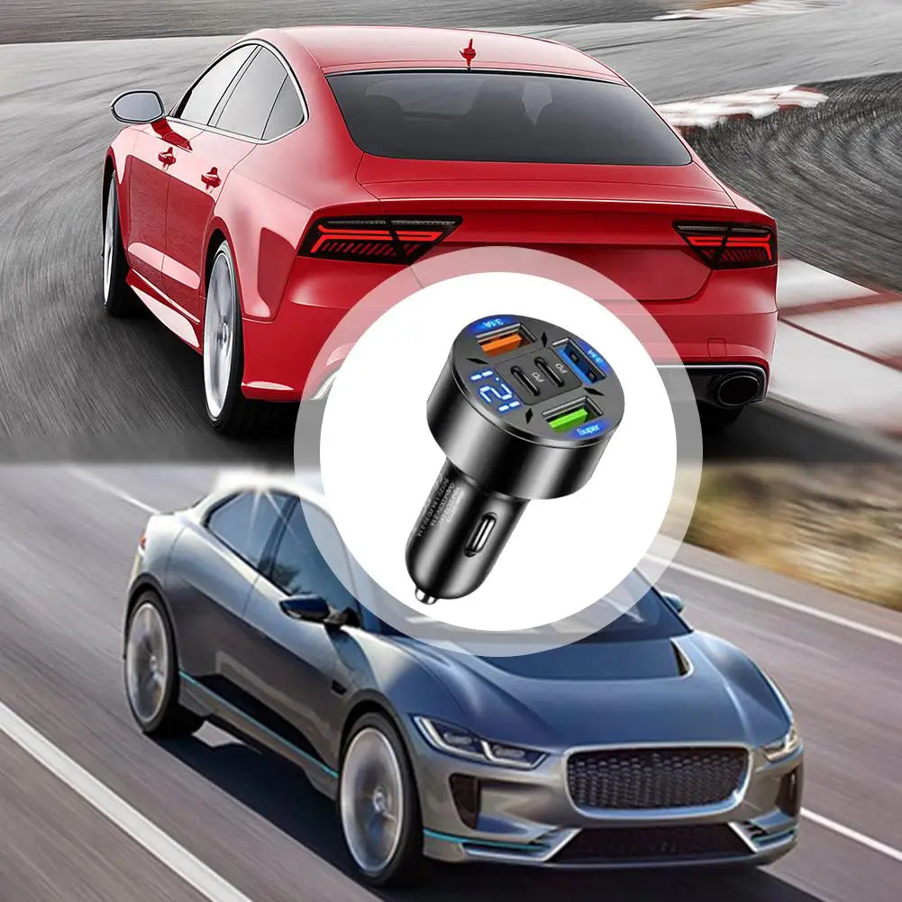 250W 5 Ports Car Charger Fast Charging
