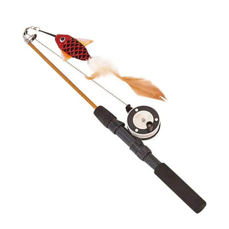 Rods Retractable Cat Toy Fish