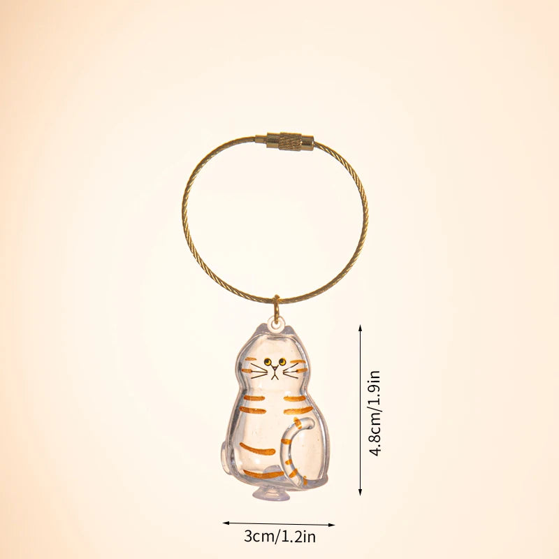 Cat Hair Memorial Storage Keychain