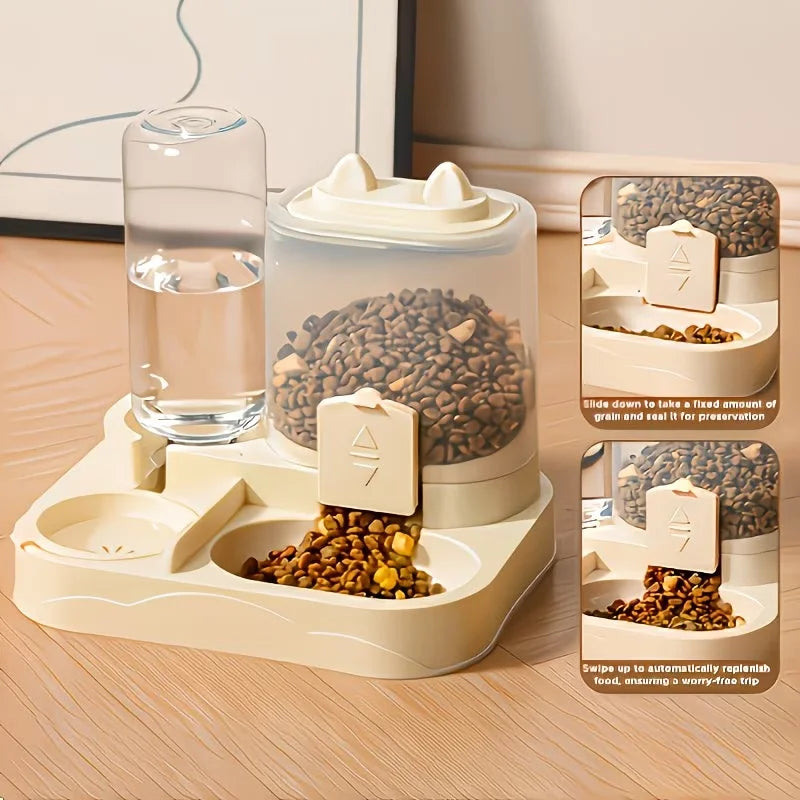 Large Pet Feeder & Water Dispenser