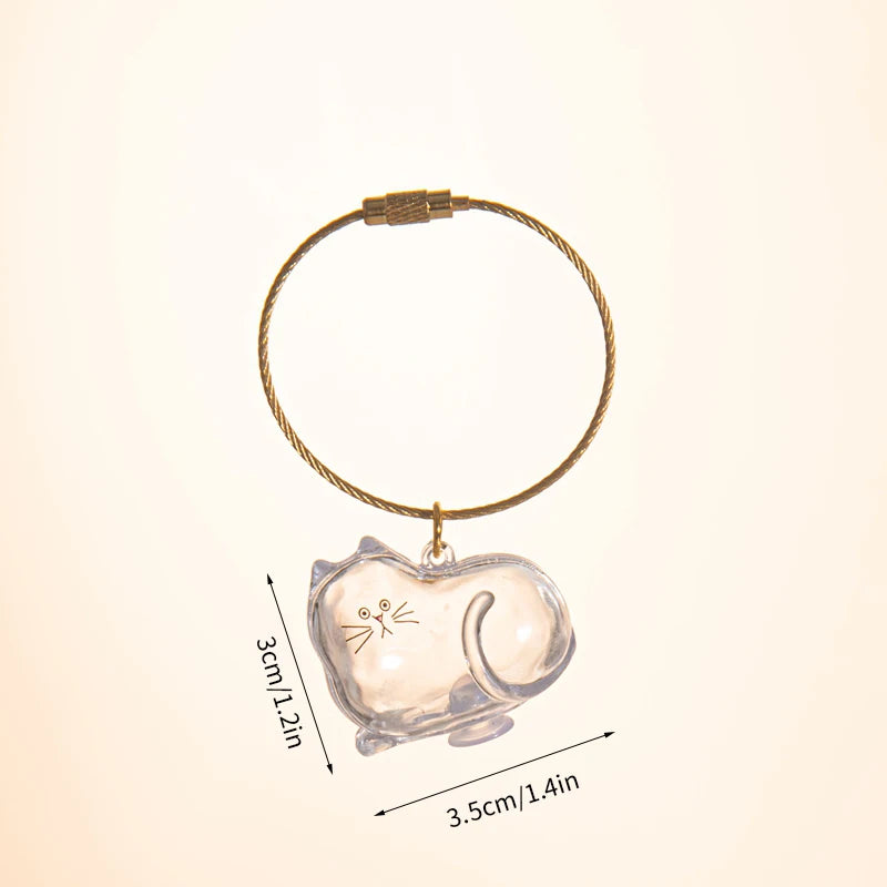 Cat Hair Memorial Storage Keychain