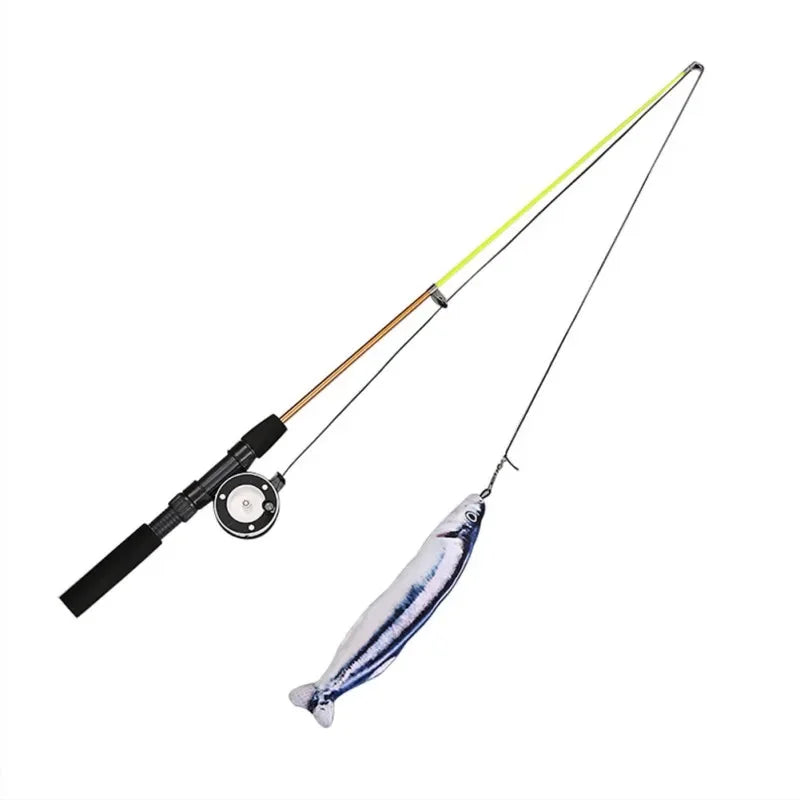 Rods Retractable Cat Toy Fish