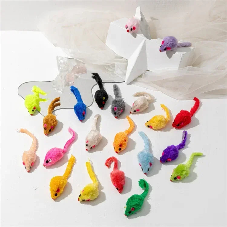 5pcs Rattle Cat Mouse Toys