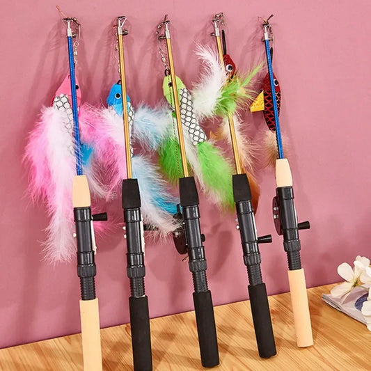 Rods Retractable Cat Toy Fish