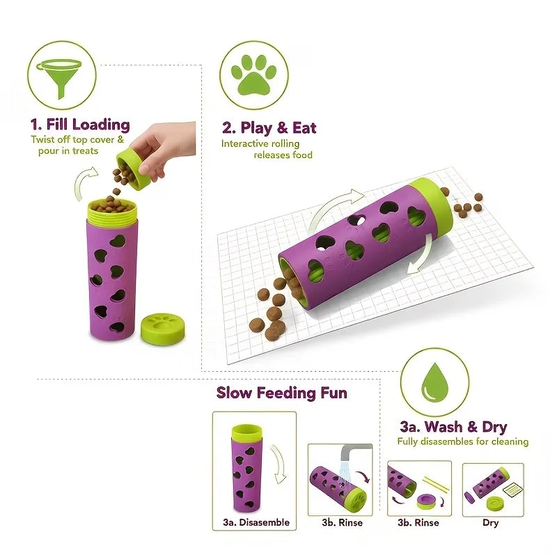 Interactive Detachable Slow Feeder Toy for Dogs & Cats