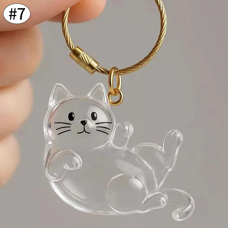 Cat Hair Memorial Storage Keychain